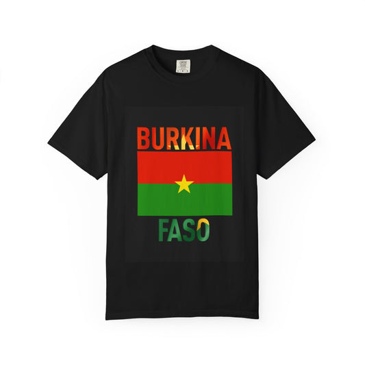 Burkina Faso Flag Unisex T-Shirt | Cozy Pride Apparel, Perfect for Travelers, Souvenir Shirt, Cultural Gift