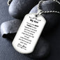 My Son - Best Thing - Dog Tag - Military Ball Chain