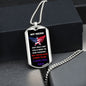 To My Dad - My Hero - Dog Tag - Military Ball Chain