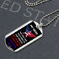 To My Dad - My Hero - Dog Tag - Military Ball Chain
