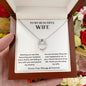 To My Beautiful Wife - My Life - Lucky In Love Pendant
