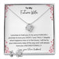Yo My Future Wife - Forever - Love Knot Earring & Necklace Set