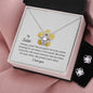 To My Sister - Memories - Love Knot Earring & Necklace Set