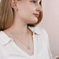 To My Sister - Memories - Love Knot Earring & Necklace Set