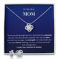 To The Best Mom - Friend - Love Knot Earring & Necklace Set