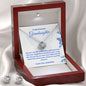 To My Granddaughter - Precious - Love Knot Earring & Necklace Set
