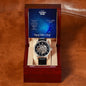 To My Fishing Dad Men's Openwork Watch