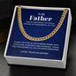 To My Father - Grateful - Cuban Link Chain