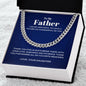 To My Father - Grateful - Cuban Link Chain