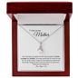 To My Loving Mother - Thank You - Alluring Beauty Necklace