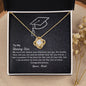 To My Daughter-Shining Star-Beautiful Love Knot Necklace