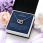 To My Granddaughter - I Promise - Interlocking Hearts Necklace