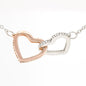 To My Daughter In Law - Family - Interlocking Hearts Necklace