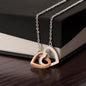 To My Love - Your Smile - Interlocking Hearts Necklace