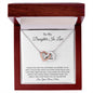 To My Daughter In Law - Interlocking Hearts Necklace
