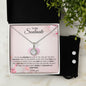 To My Soulmate - My Heart - Eternal Hope Necklace and Cubic Zirconia Earring Set