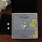 To My Daughter - My Flower - Forever Love Necklace and Cubic Zirconia Earring Set