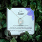 To My Sister - By My Side - Forever Love Necklace