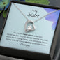 To My Sister - By My Side - Forever Love Necklace