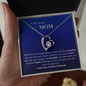 To My Caring Mom - My Rock - Forever Love Necklace