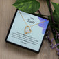 To My Sister - By My Side - Forever Love Necklace