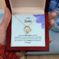 To My Sister - By My Side - Forever Love Necklace